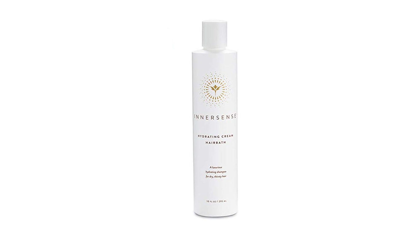 White bottle of Innersense Shampoo