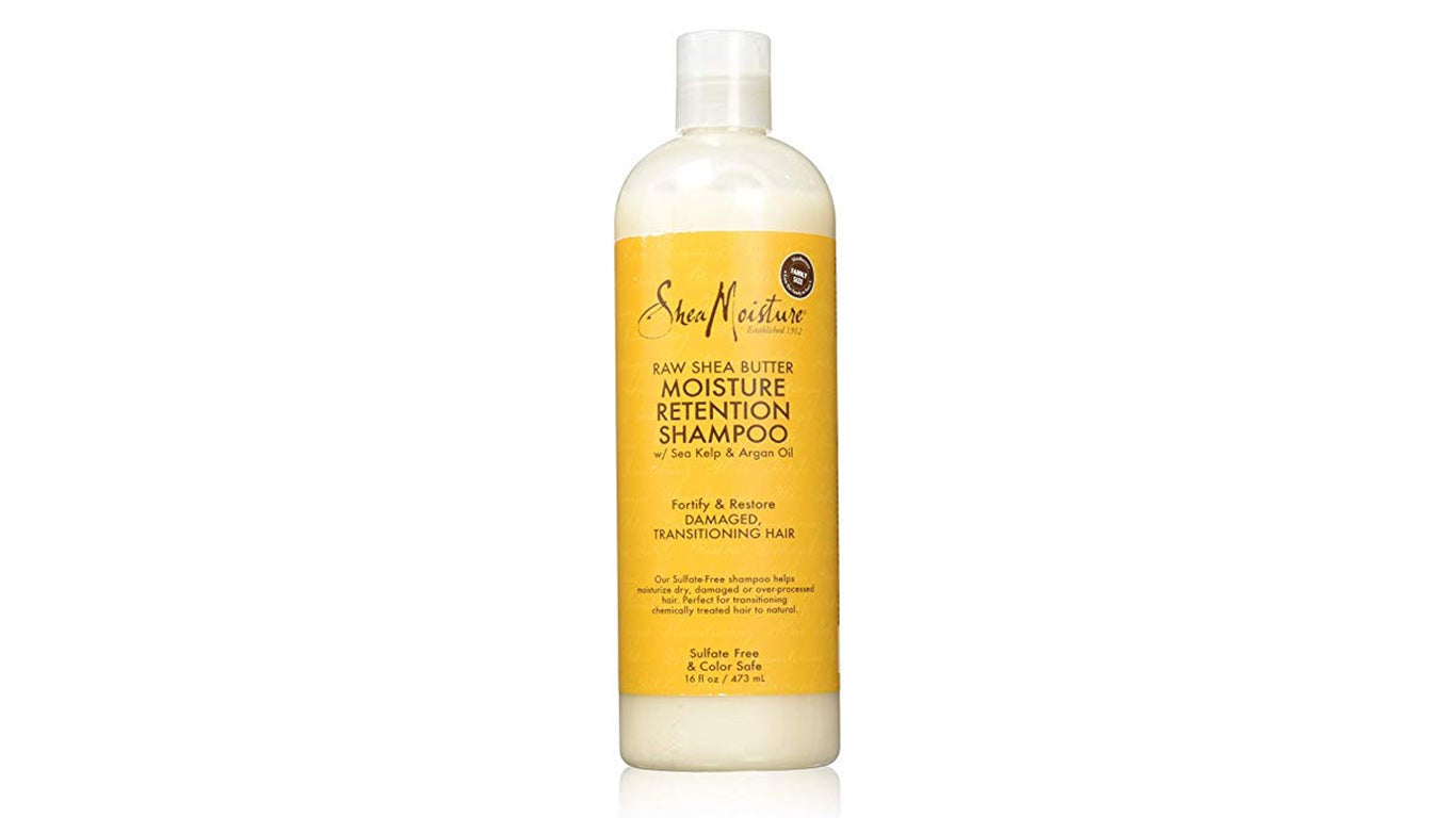 Image of bottle of Shea Moisture Raw Shea Butter Moisture Retention Shampoo