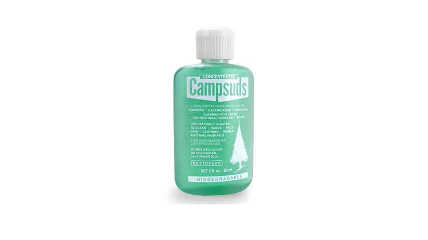 Bottle of camp suds.