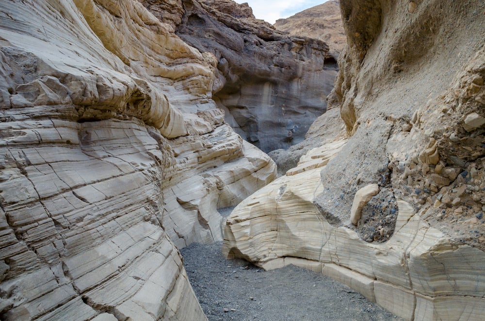 the marble walls of Mosaic Canyon, Death Valley National Park