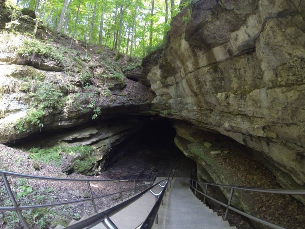 the entrance to mammoth cave at mammoth cave national park