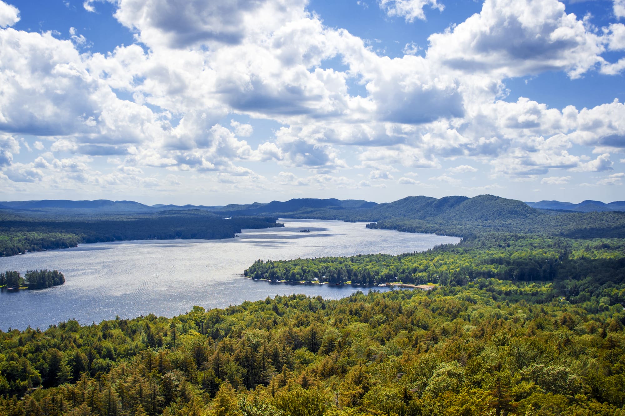 Aerial view of the Catskills.