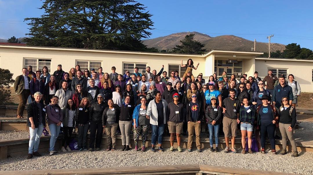 attendees of the 2018 LGBTQ outdoor summit
