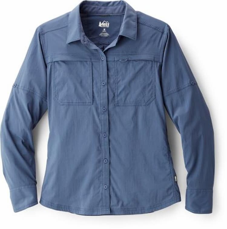 product image of a hiking shirt from REI on a white background