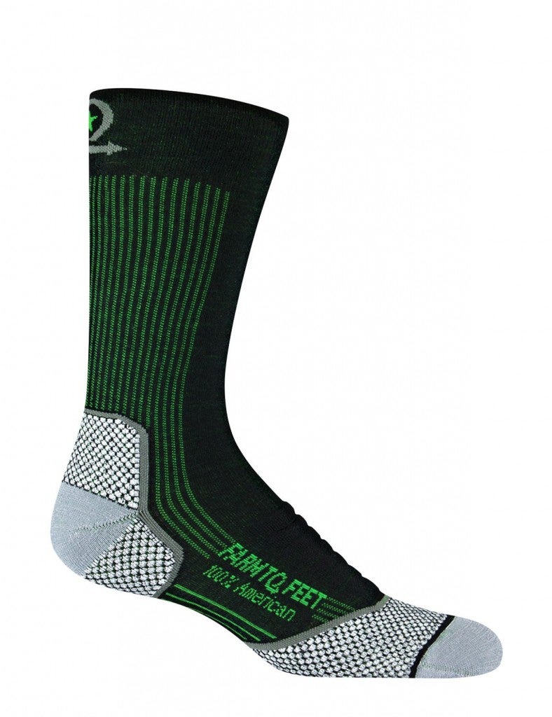 product image of a Farm to Feet running sock on a white background