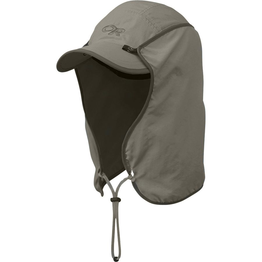 product image of an outdoor research sun runner hat on a white background