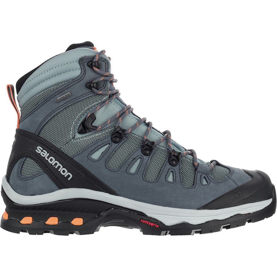 hiking boots from salomon on a white background