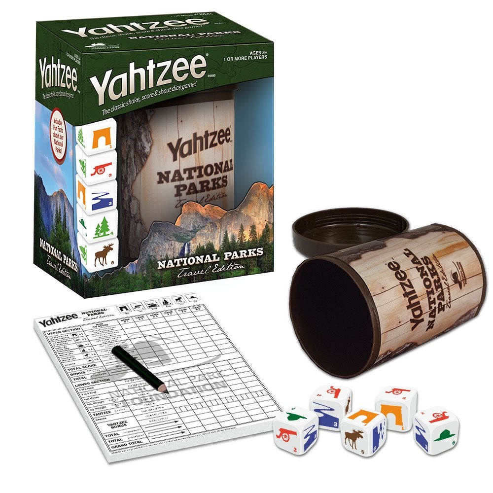 an image of national parks edition yahtzee