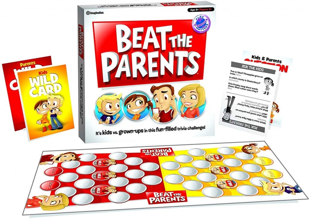 the board game beat the parents laid out on a table
