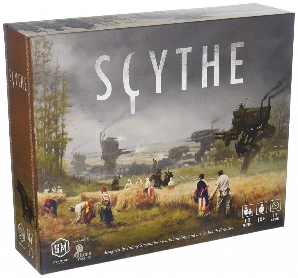 the box art for the board game scythe