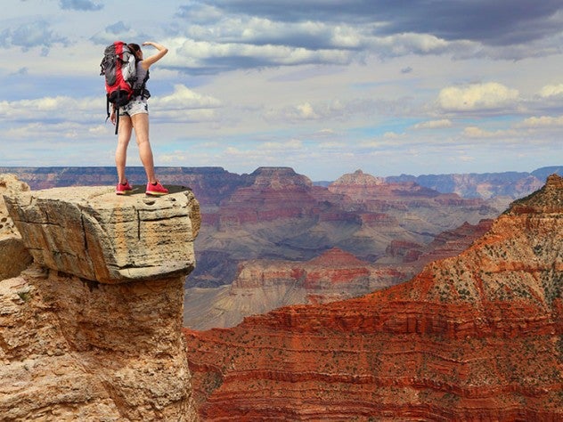 How to Get Your Grand Canyon Backcountry Permit - GranD Canyon Hiker Viewpoint 632x474