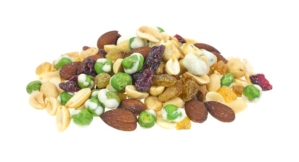 spicy wasabi peas trail mix 