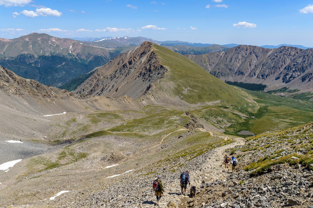 the view of greys peak summit in colorado