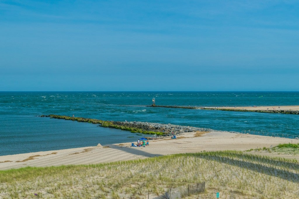 the shore of delaware beach state park in delaware