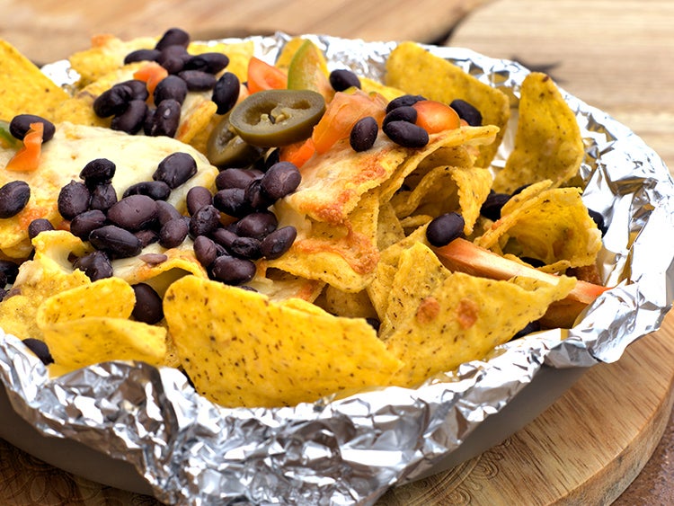 campfire foil nachos packet