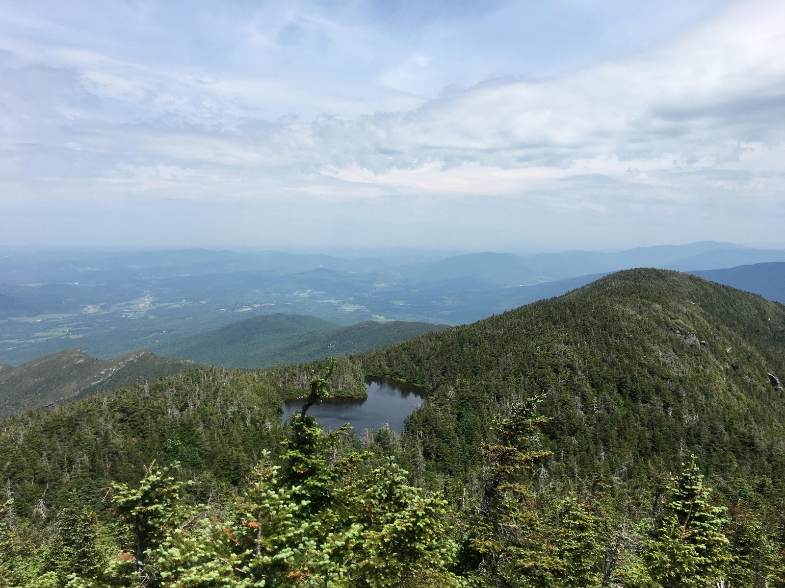 View of the Green Mountains from Mt. Mansfield.