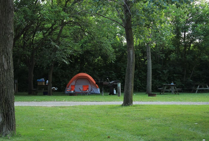 Tent at campsite