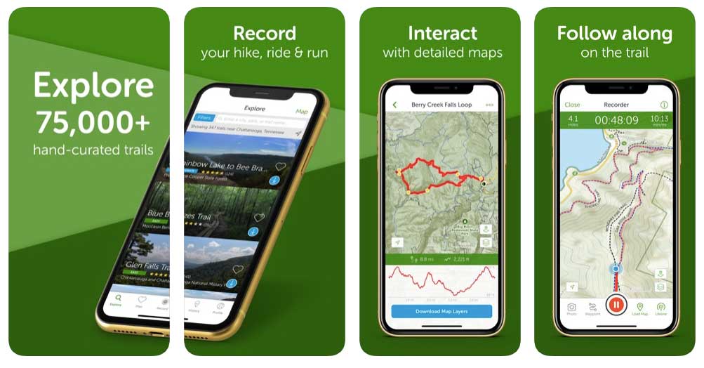 hiking gps maps free