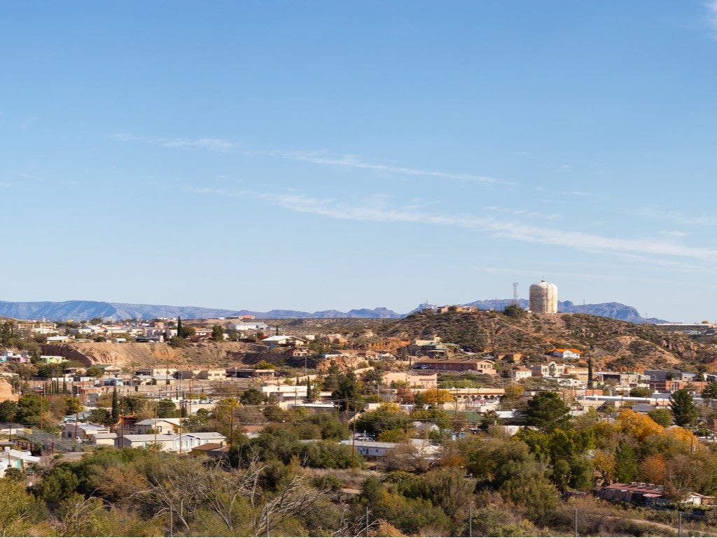 a landscape shot of Truth or Consequences, New Mexico