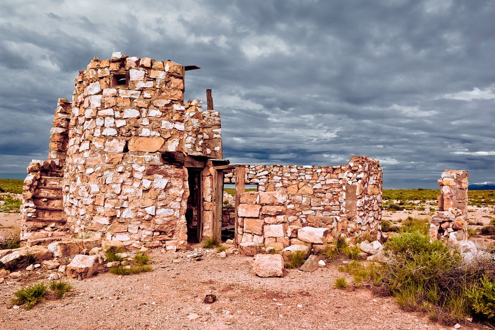 Abandoned stone building in Arizona