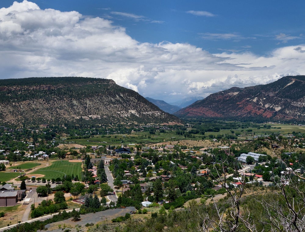 Fort Lewis College campus beside Mesa in southwest Colorado.