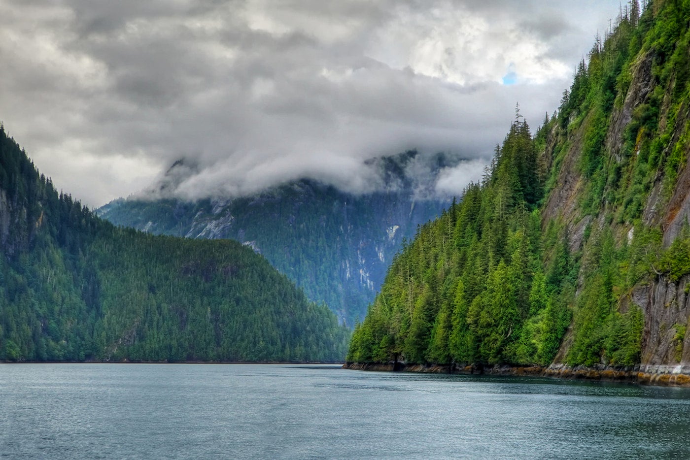 Misty Fjords in Tongass national forest on the coast of Ketchikan Alaska.