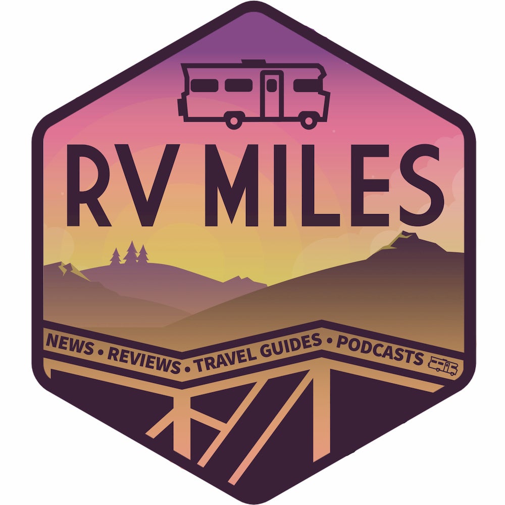 logo image for the rv miles podcast