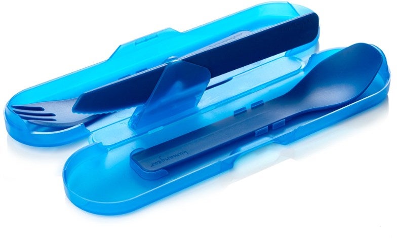 blue reusable utensil kit 
