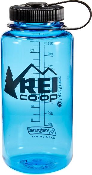 blue nalgene water bottle