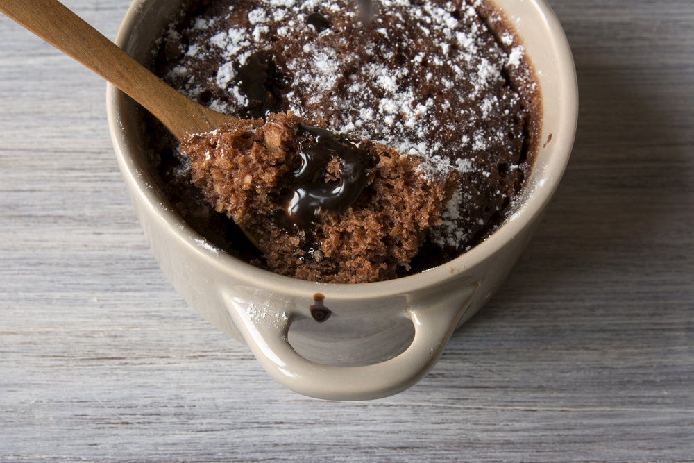 Brownie in a mug.