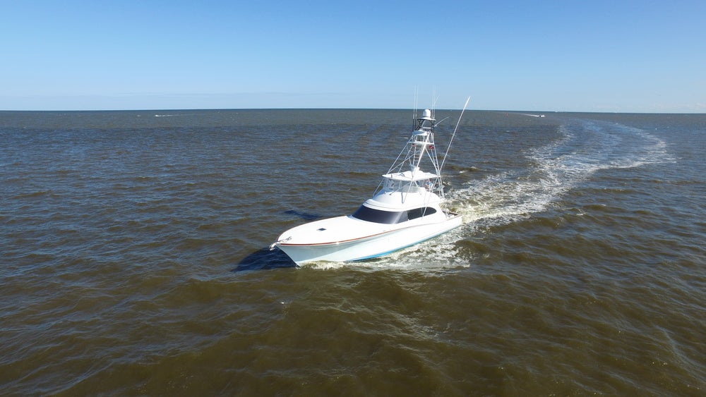 Large yacht traveling down the Mississippi.