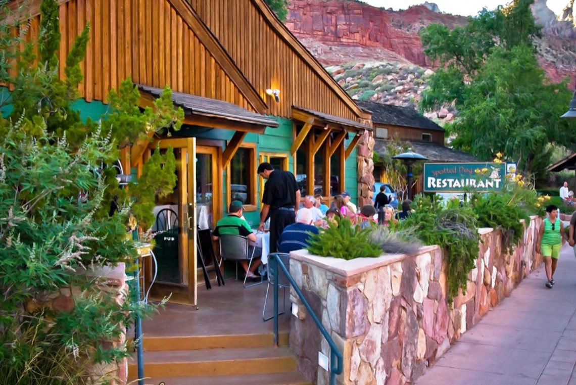 the spotted dog cafe near zion national park