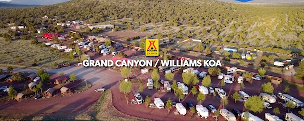 Aerial image of the Grand Canyon KOA.