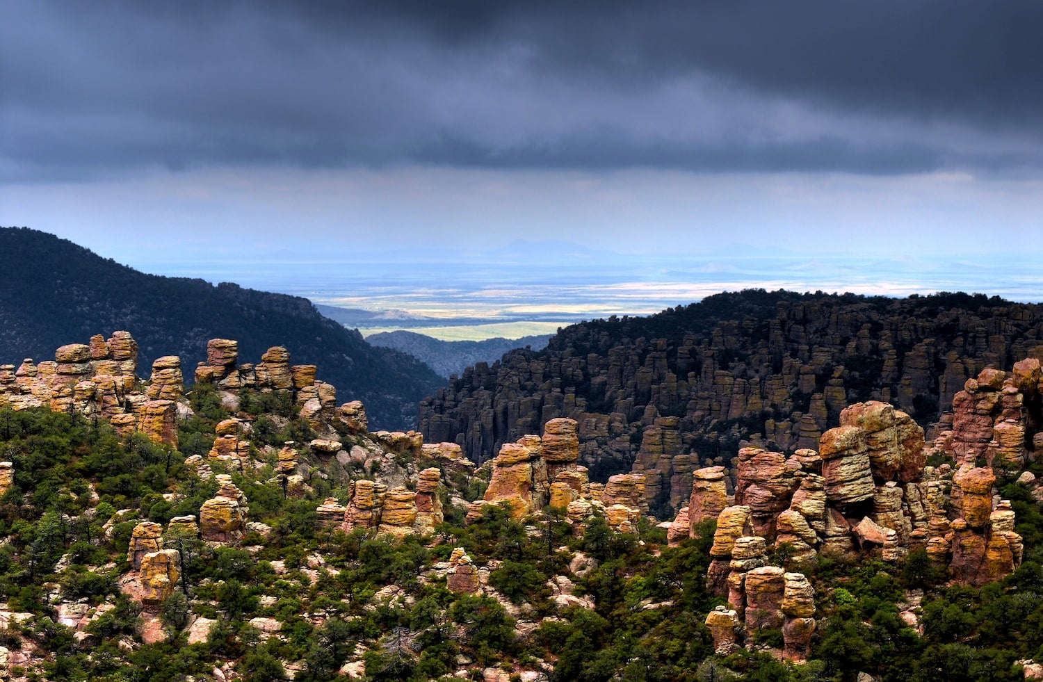 rhyolite rockscape in Chiricahua National Monument