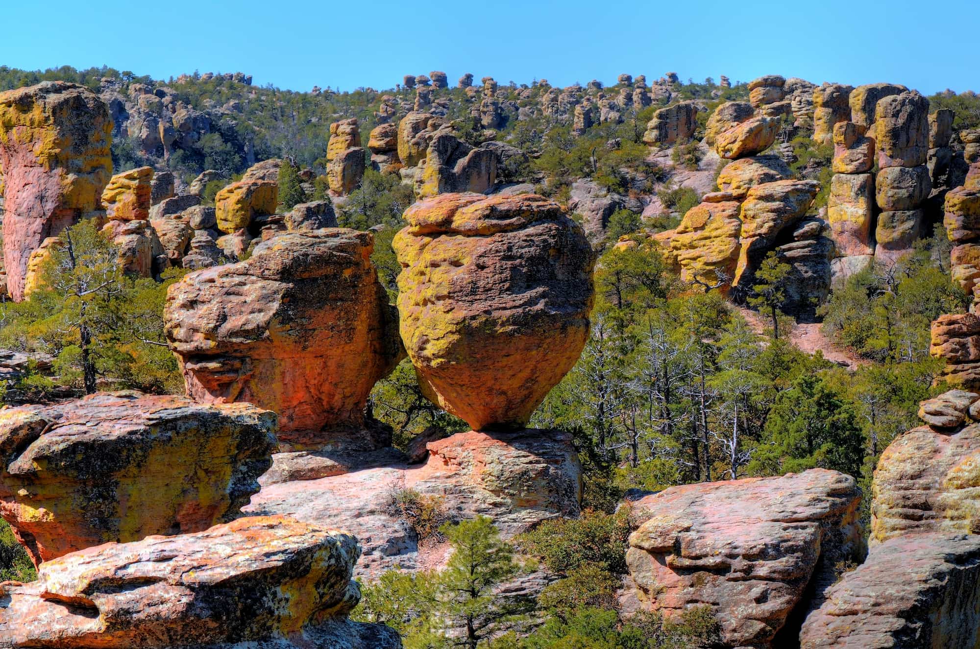rhyolite rockscape in chiricahua national monument