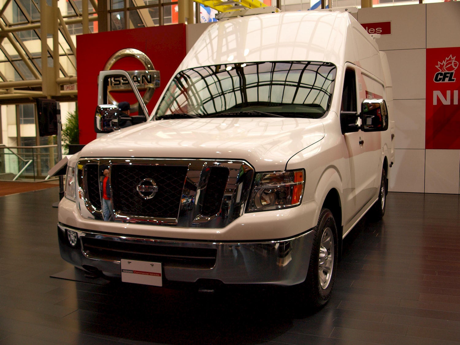 nissan nv cargo in showroom