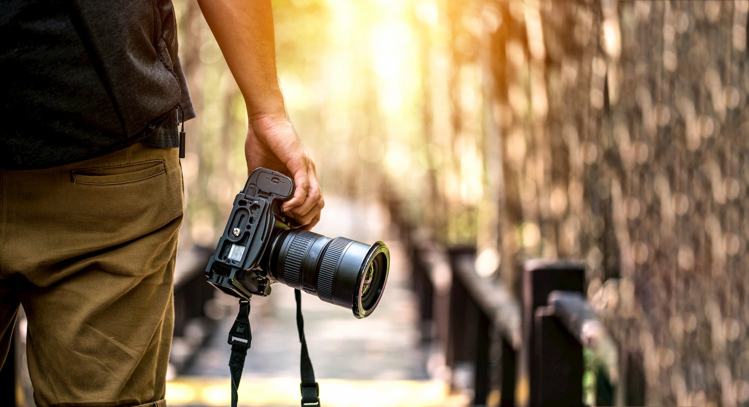 camera help at hip height in nature