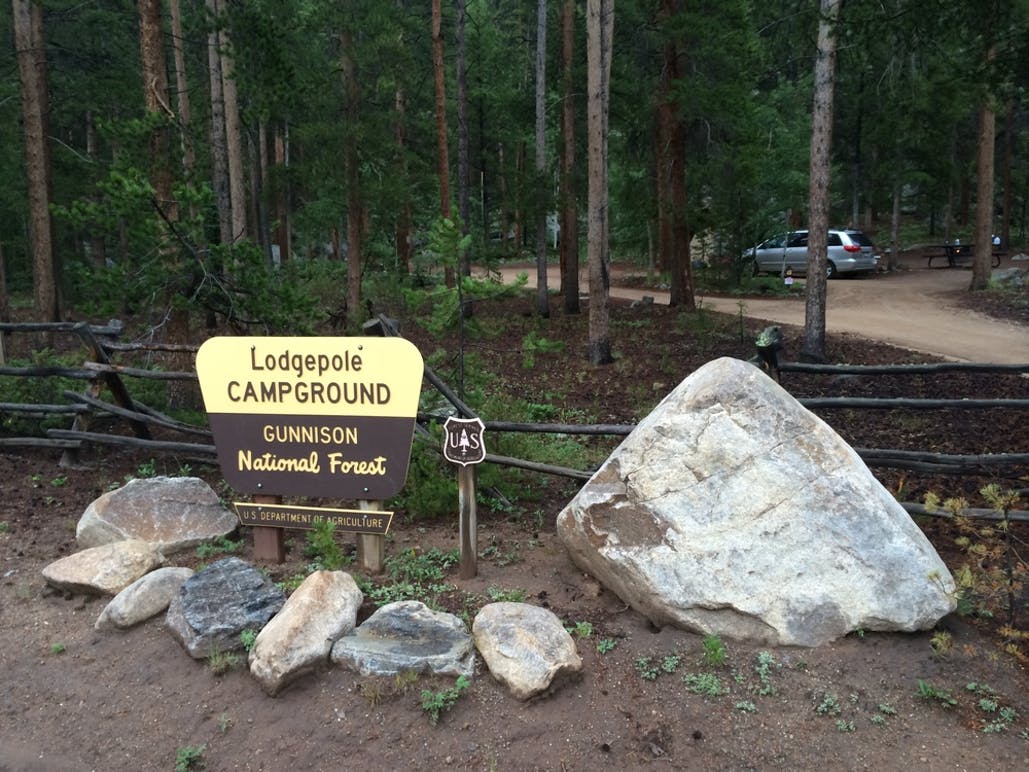 lodgepole campground sign