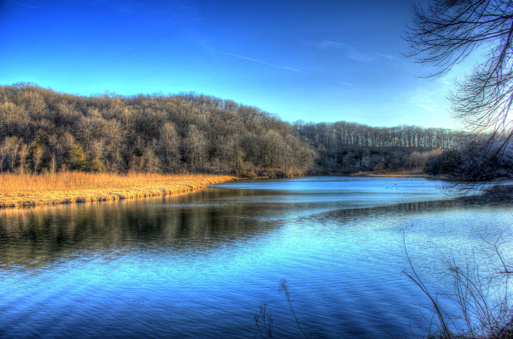 Iowa Backbone State Park Scenic River Landscape 1 