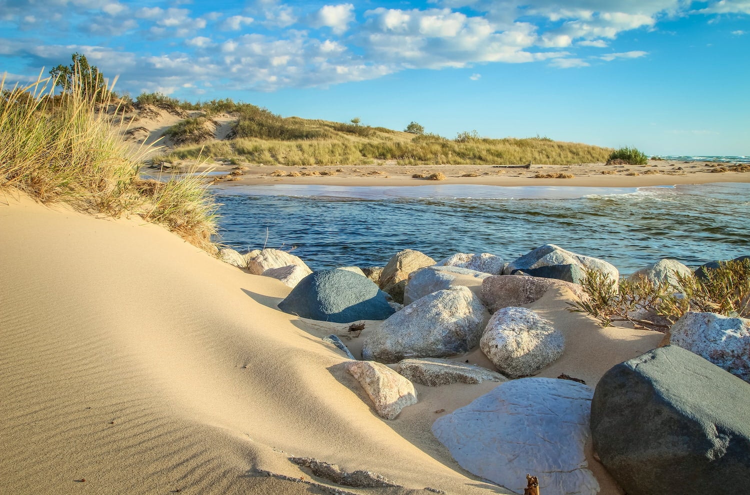 beach at luddington state park