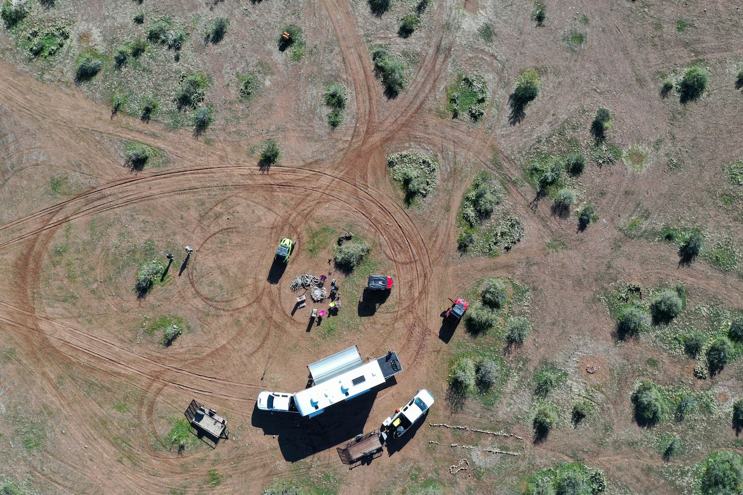 aerial view of boondocking