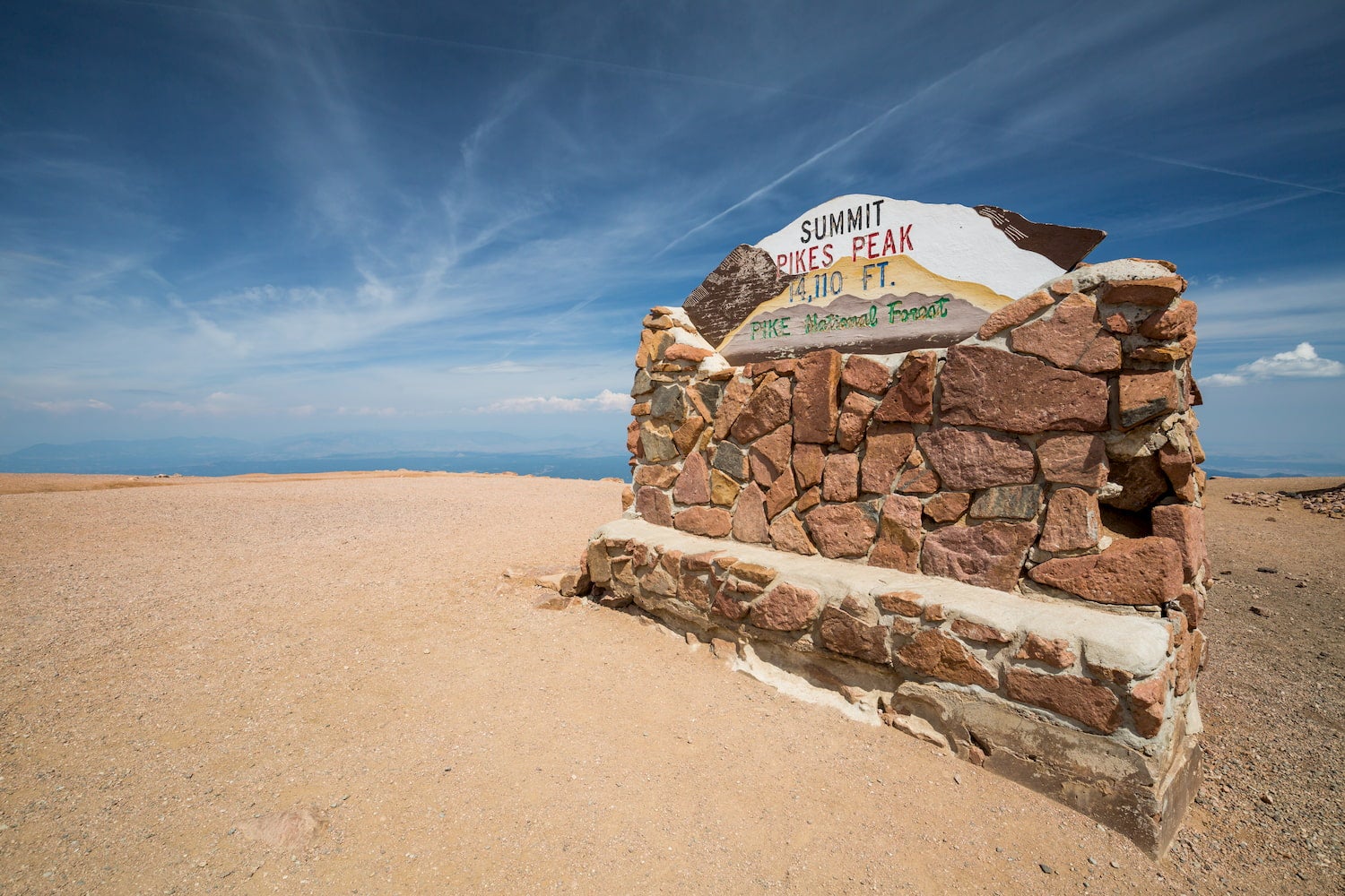 pikes peak summit sign