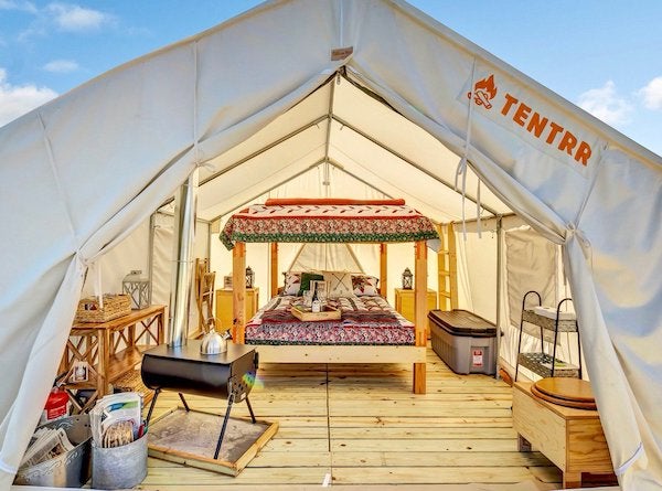 Tentrr - kempování a glamping v Kalifornii