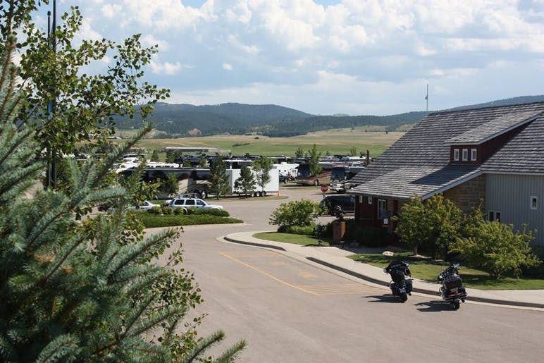 campground and road leading up to it