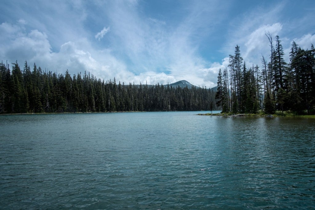 Waldo Lake, a campground near Eugene Oregon.