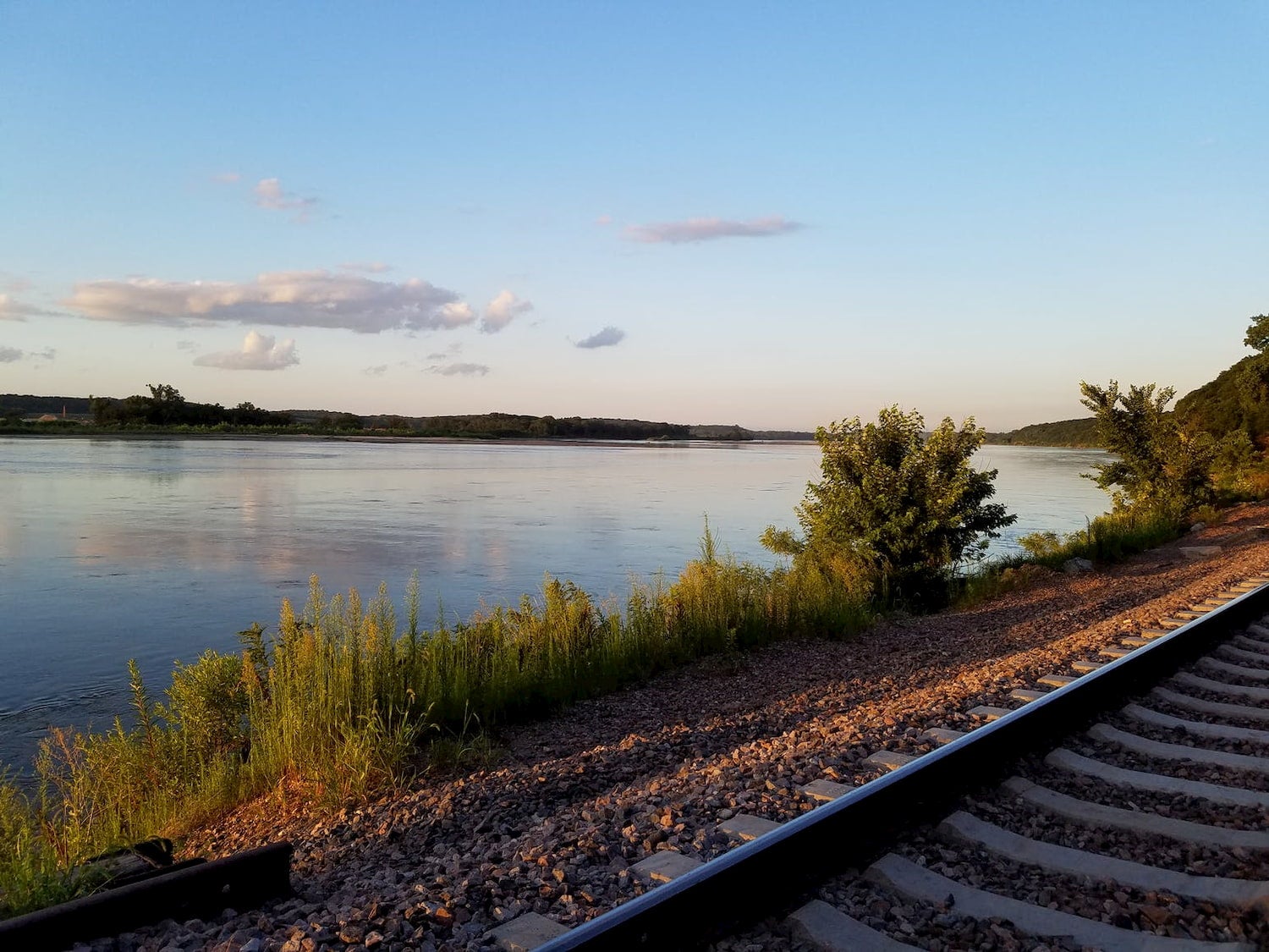 sunset on the Platte River