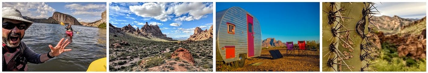 Photo collage in the Sonoran Desert.