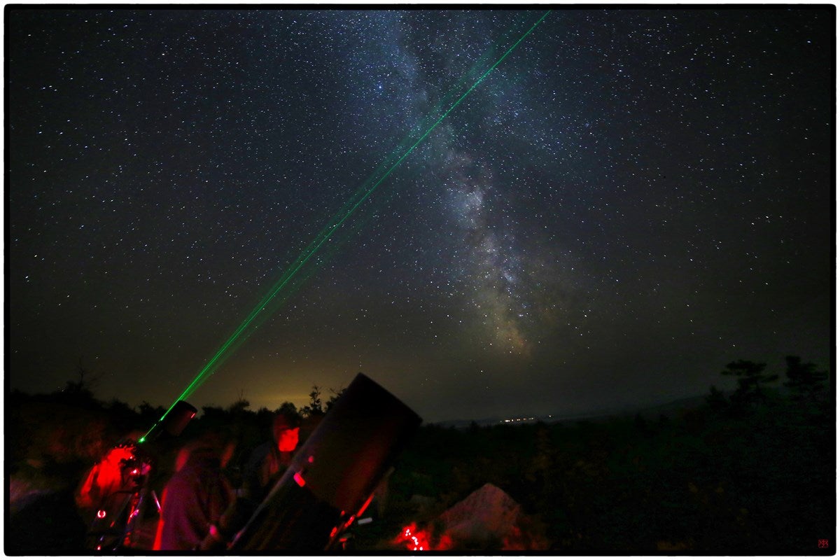 night sky at katahdin