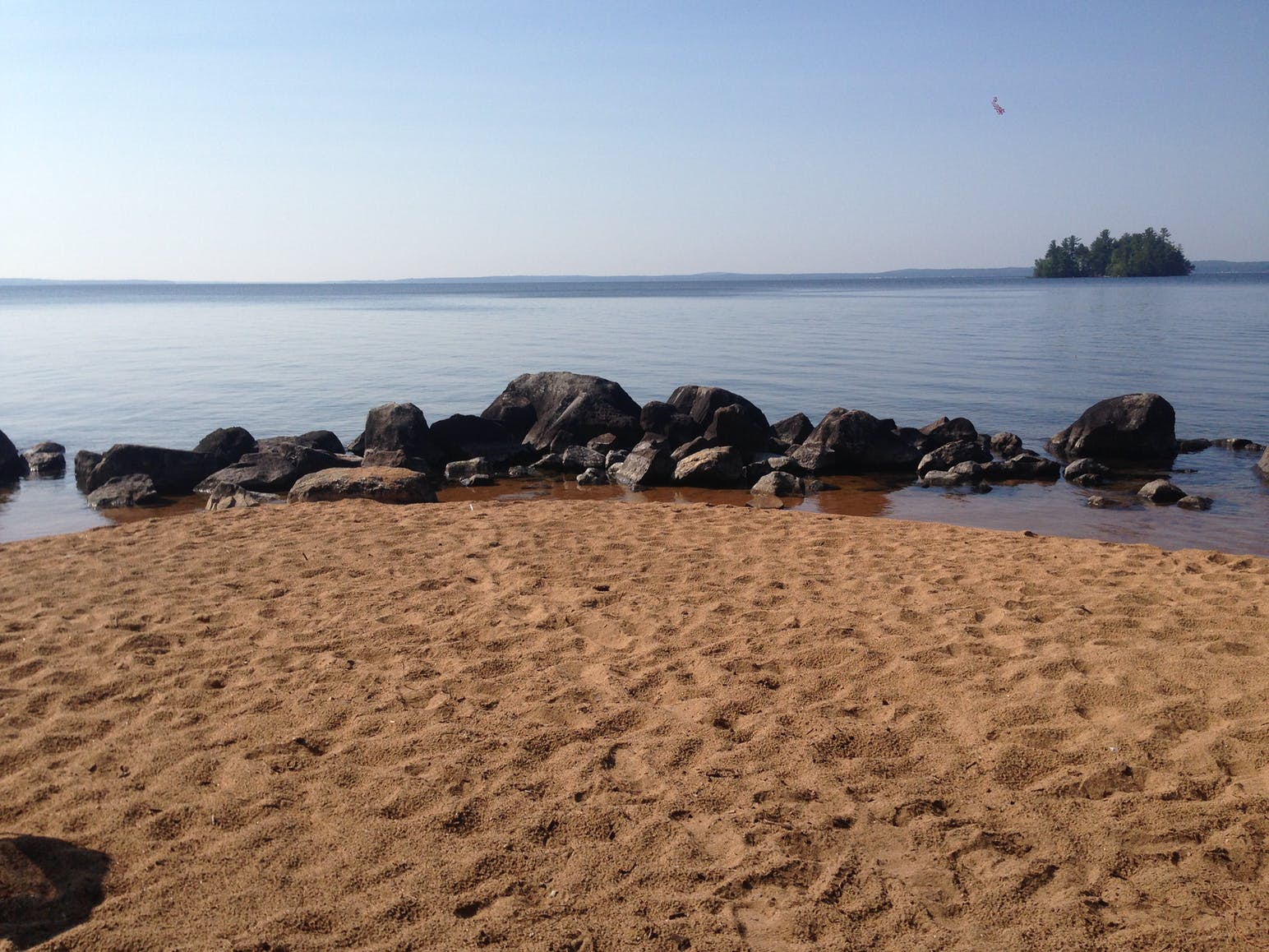 sand and rocks on beach