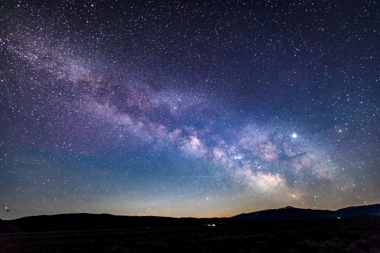 milky way as seen from wyoming